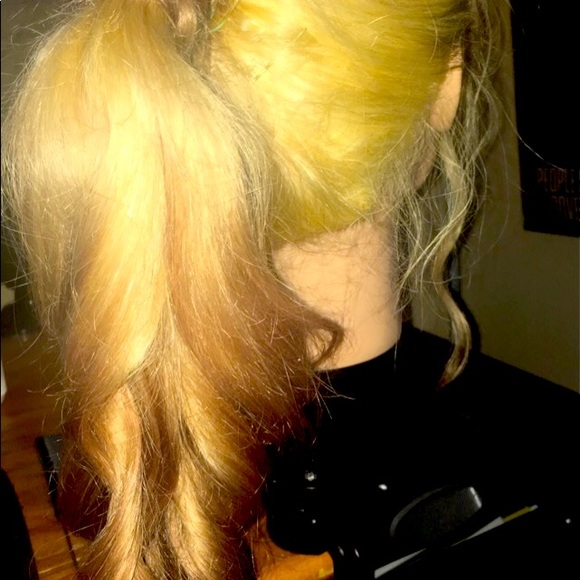 HUMAN HAIR LACE FRONT PONYTAIL WIG W/OMBRÉ COLOR - Picture 2 of 5